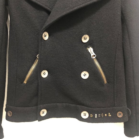 Diesel Wool Pea Coat - Size XS - Picture 3 of 12